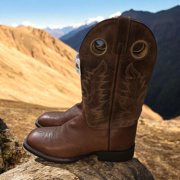 Smoky Mountain Men's Western Boots - Square Toe Size 8 EE NWT - Picture 2 of 6